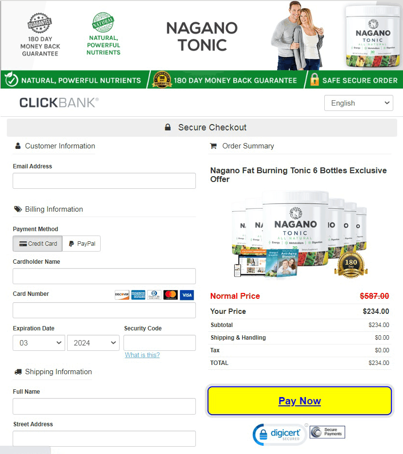 nagano tonic order page